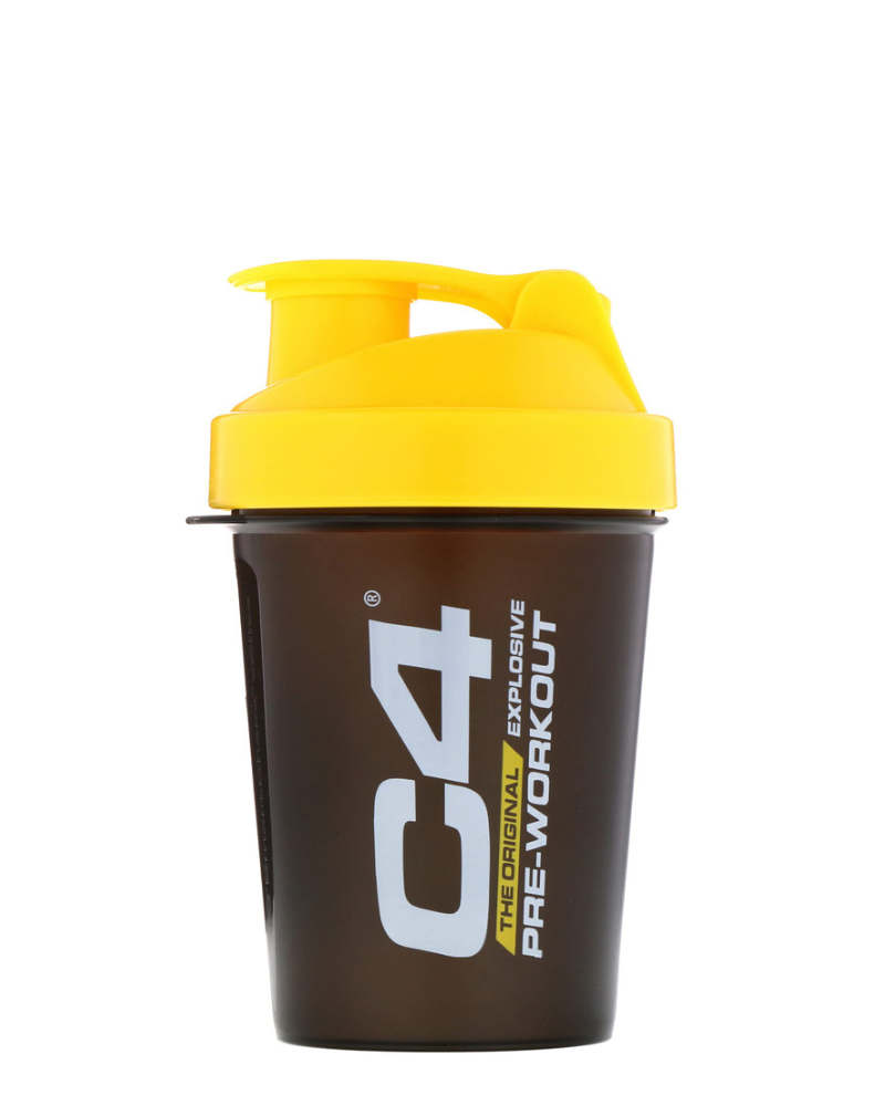 Cellucor C4 Solid Black with Yellow Shaker 600ml