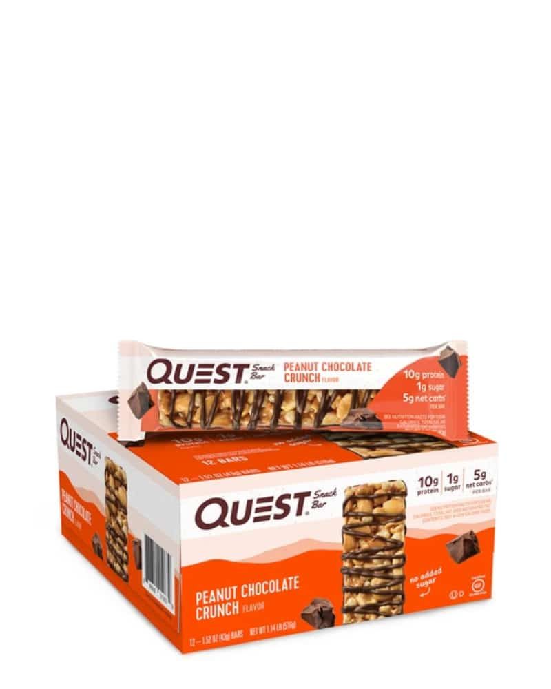 Quest Snak Bar Box – 12 bars peanuts chocolate crunch