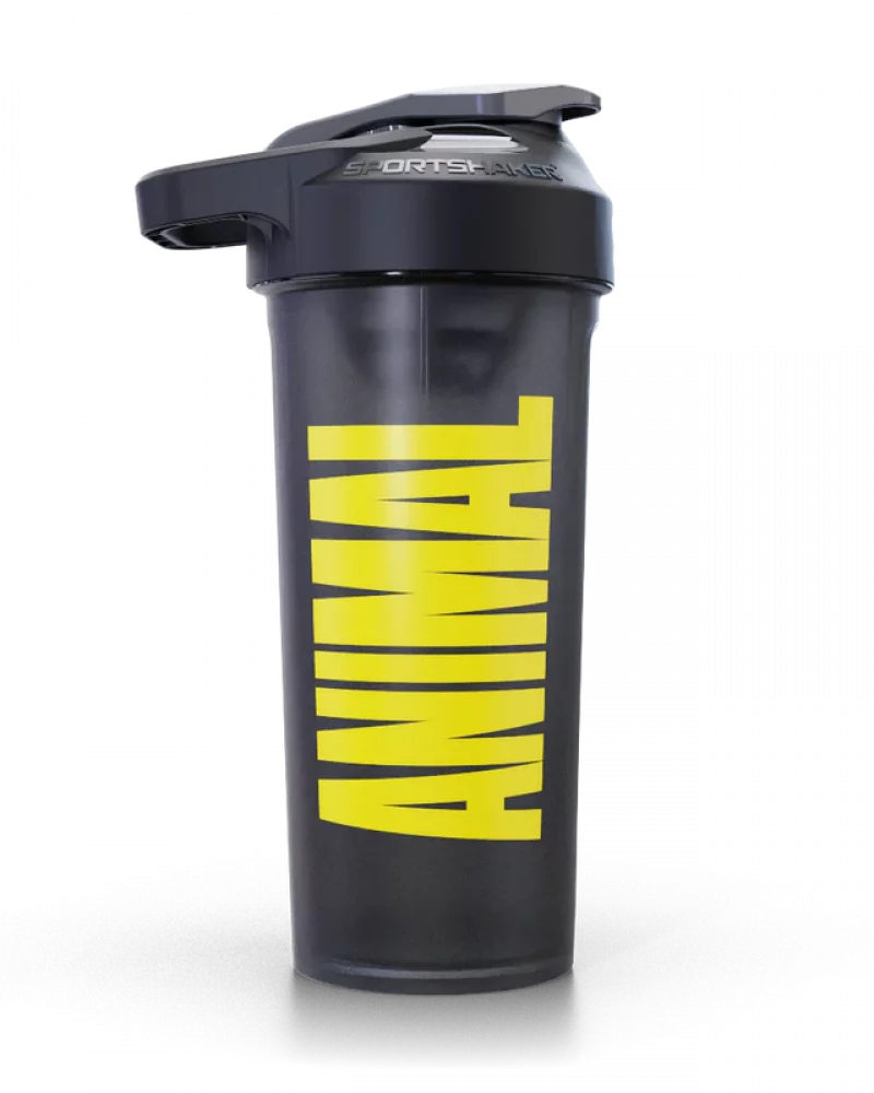 Animal Iconic Grey Cap - Yellow Logo Shaker - 700ml