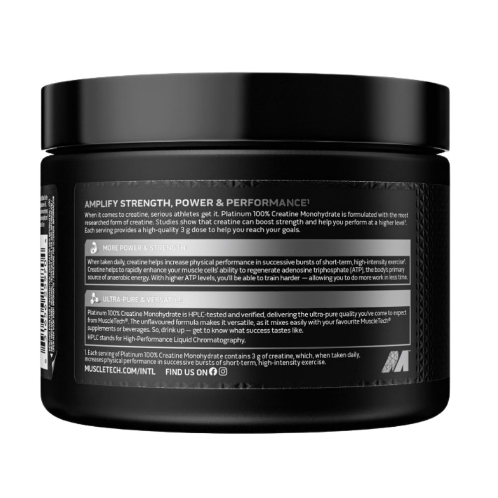 MuscleTech Platinum 100% Creatine Monohydrate – 200g - imagine 2