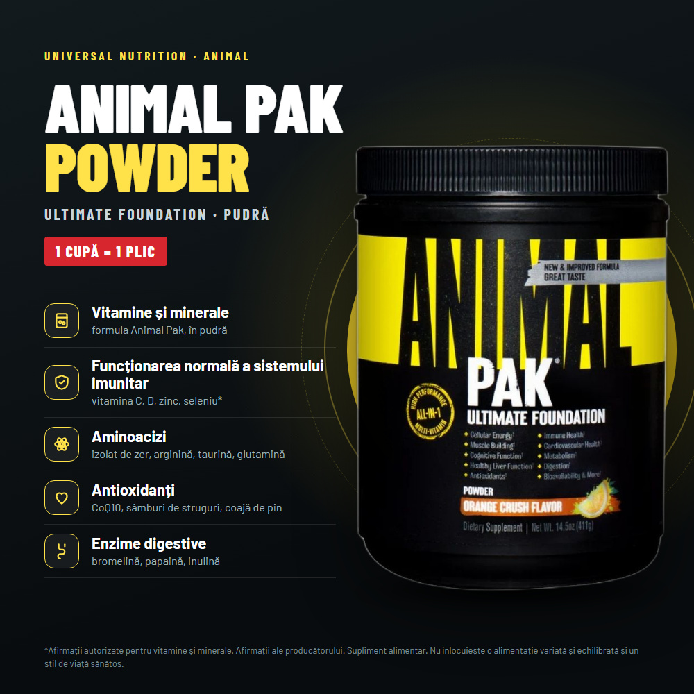 Universal Nutrition Animal Pak Powder - 44 servings - Image 2