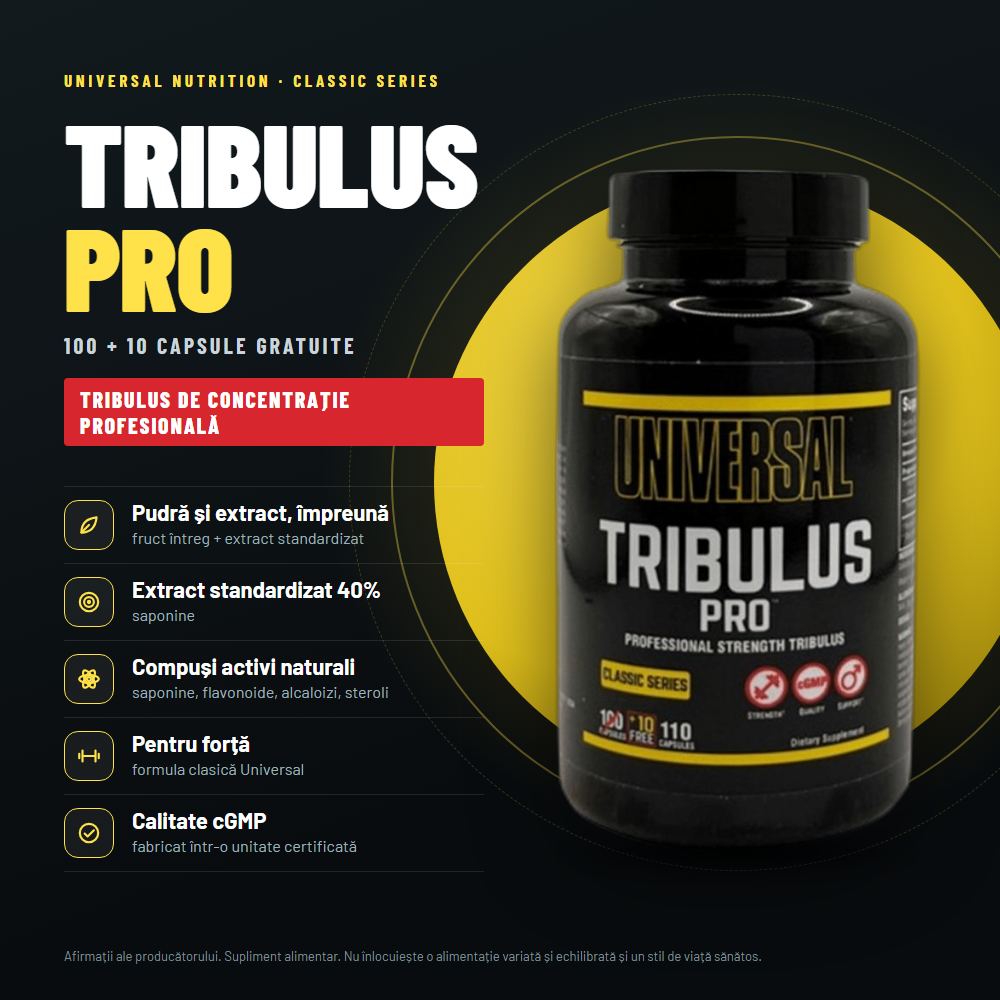 Universal Nutrition Tribulus Pro – 110 capsules - imagine 2
