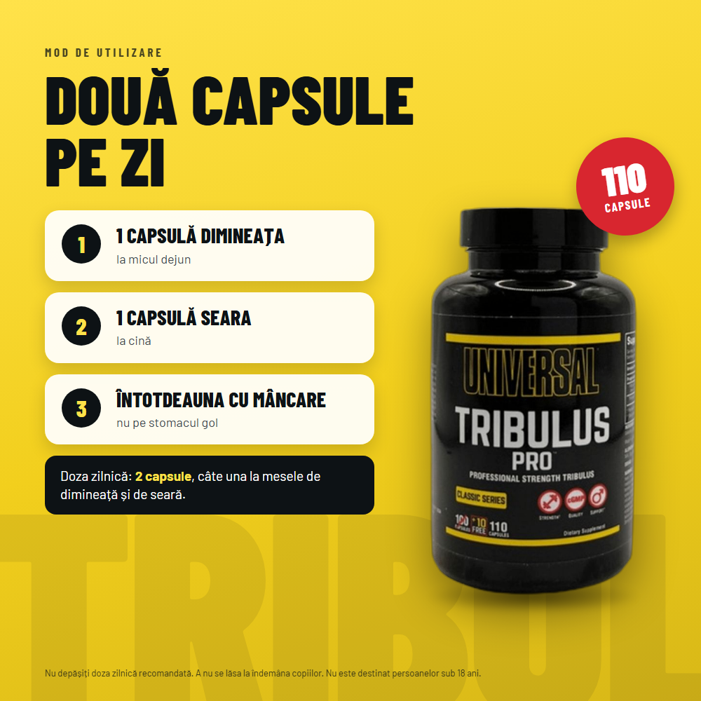 Universal Nutrition Tribulus Pro – 110 capsules - imagine 4