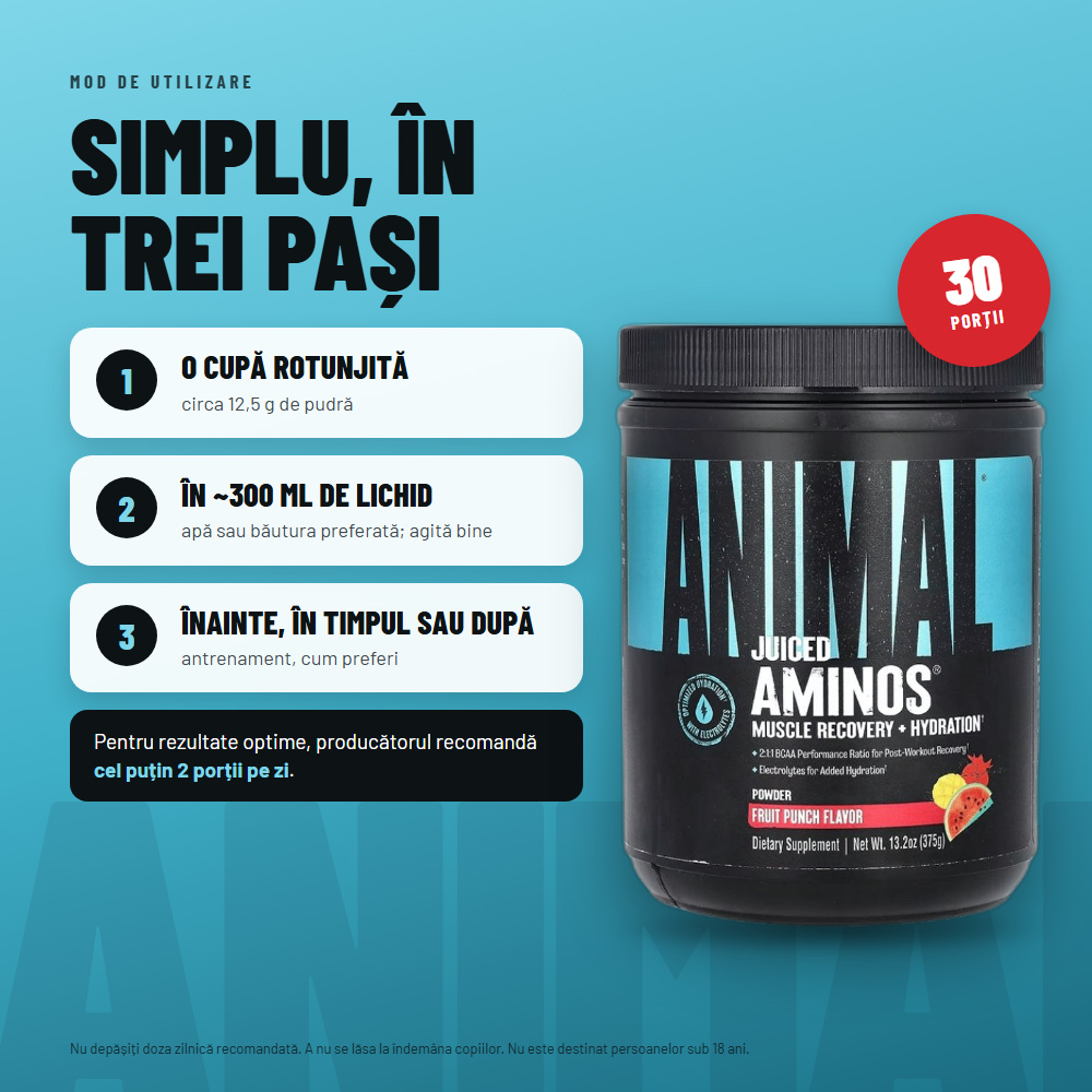 Universal Nutrition Animal Juiced Aminos + Hydration - 30 servings - Image 4