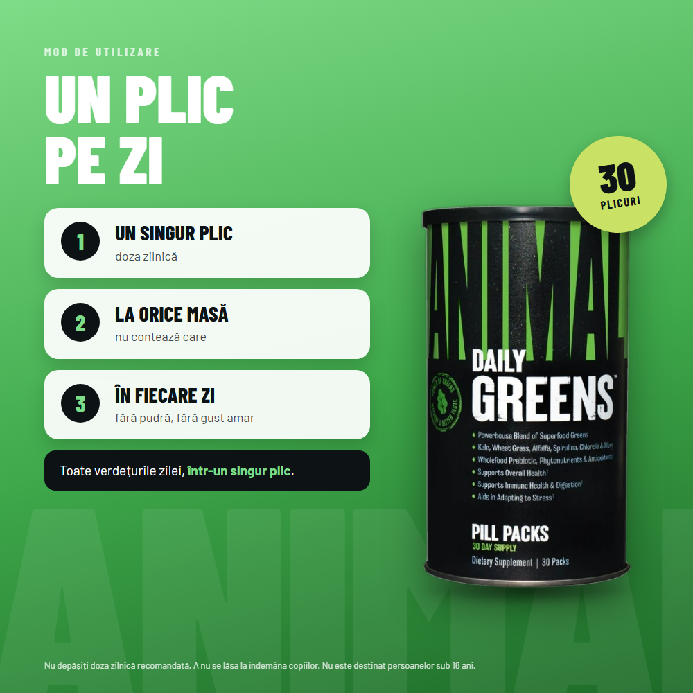 Universal Nutrition Animal Greens Pak – 30 packs - Image 5