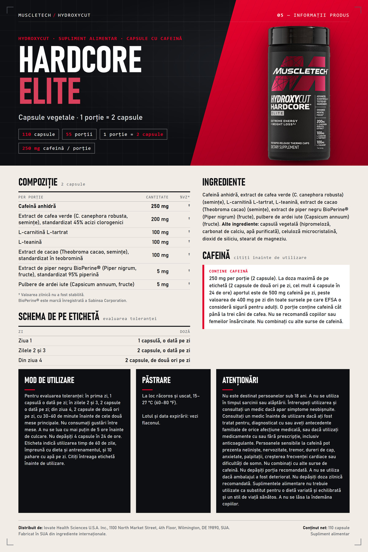 MuscleTech Hydroxycut Hardcore Elite – 110 caps - Image 5
