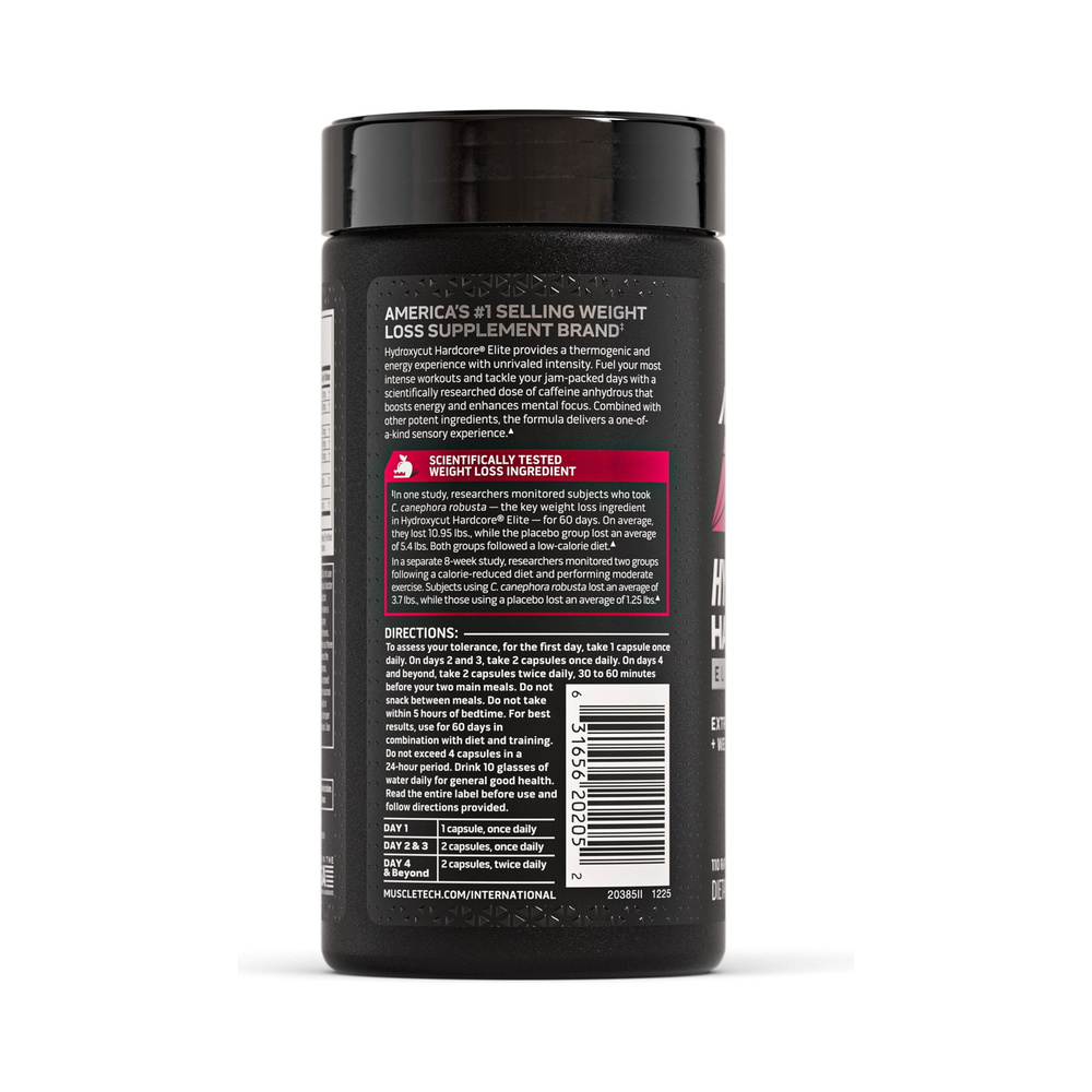 MuscleTech Hydroxycut Hardcore Elite – 110 caps - Image 4