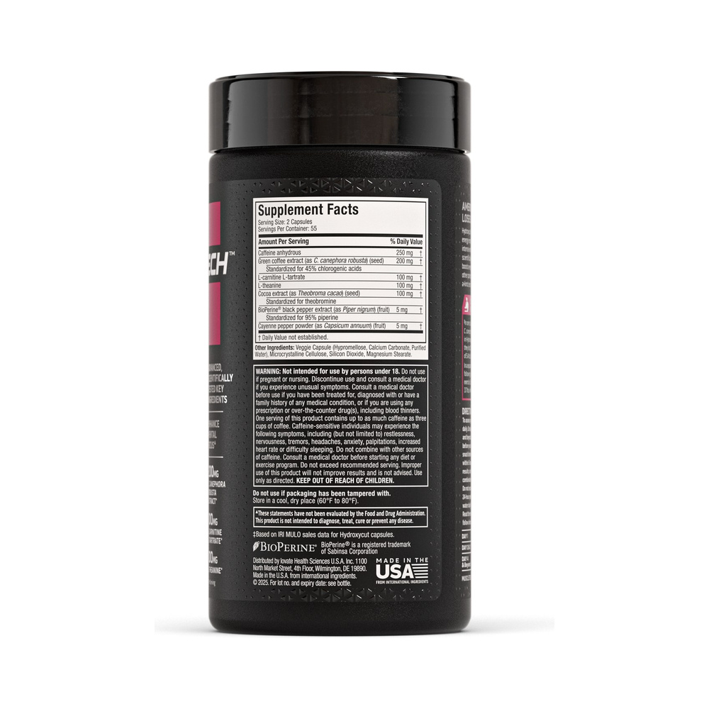 MuscleTech Hydroxycut Hardcore Elite – 110 caps - Image 3